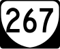 State Route 267 маркер