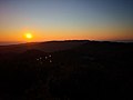 Un tramonto invernale visto dalla vetta del Monte Auto.