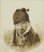 Léopold [Leprince] malade, 1824, private collection.