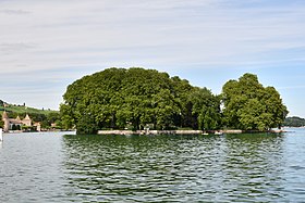 Vue de l'île depuis le sud-ouest.