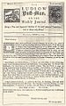 1719 British newspaper "The Ludlow Post-Man"