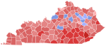 2014 United States Senate election in Kentucky results map by county.svg