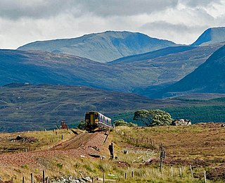 A Glasgow - Fort William train climbs onto Rannoch Moor - geograph.org.uk - 676941.jpg