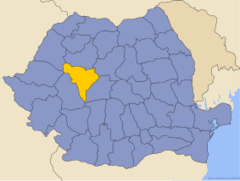 Letak County Alba di Rumania