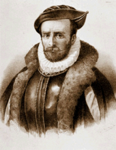 Alvaro de Mendana de Neira (1542-1595), the first European to sight the Solomons Alvaro de Mendana de Neyra.png