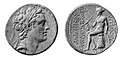 O// Antioco IV (Epiphanes). (175–164 a.C.) R// ΘΕΟΥ ΕΠΙΦΑΝΟΥΣ ΝΙΚΗΦΟΡΟΥ Zeus Nikeforo, ΒΑΣΙΛΕΩΣ ΑΝΤΙΟΧΟΥ