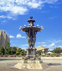 The Bartholdi Fountain from the Philadelphia Bicentennial Exposition of 1876, now in Washington D.C. Its sculptor later made the Statue of Liberty