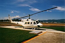 Alpine Helicopters contract Bell 212 on UN peacekeeping duty in Guatemala, 1998. Bell212C-GRNR.JPG