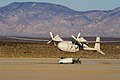 Druhý vzlet Boeingu Phantom Eye s pohonem na vodík z Rogers Dry Lake na letecké základně Edwards.