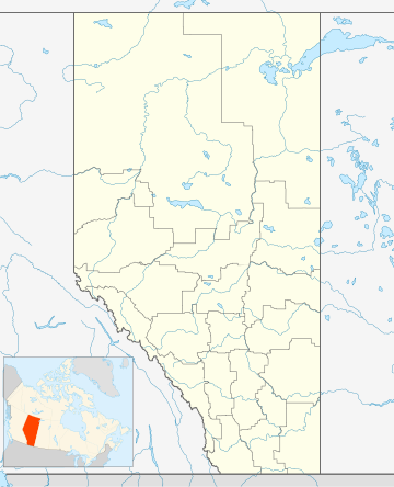 Location map Kanados Alberta