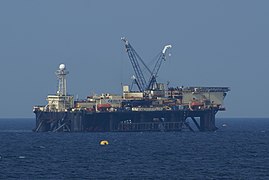 Le Castoro Sei en mer Baltique au sud-est de Gotland lors de la pose de tuyaux pour le Nord Stream 1.