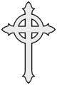Presbiteriánus kereszt (en: presbyterian cross)