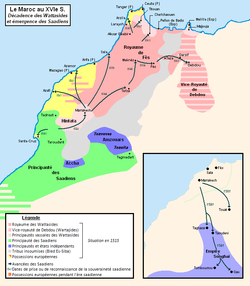 Саадити: історичні кордони на карті