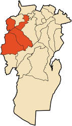 Distretto di Bouhmama – Mappa