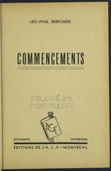 Léo-Paul Desrosiers , Commencements, 1939    