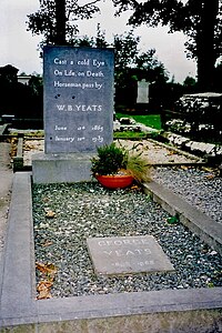 W. B. Yeats' grave at St Columba's Church, Drumcliff