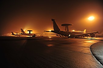 Boeing E-3's op NATO Airbase Geilenkirchen