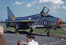 Lightning T.4 at Farnborough Airshow, England, in 1964 Ee lightning t4 xm974 arp.jpg