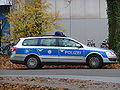 BW Streifenwagen VW Passat in neuer blau-silberner Farbgebung