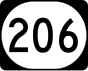 Kentucky Route 206 marker