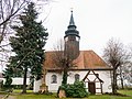 Dorfkirche Erdmannshain (Kirche (mit Ausstattung), Kirchhof mit Kirchhofstor und Kriegerdenkmal für die Gefallenen des 1. Weltkrieges)