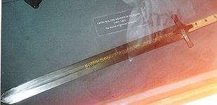 Fatih'in 1451-1481 yılları arasında kullandığı kılıcı,Topkapı müzesi-İstanbul.
