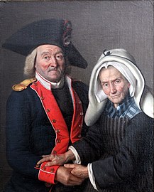 Гвардеец и его жена. Реми-Фюрси Дескарсен, 1791