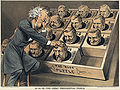 Image 1 The Great Presidential Puzzle Artist: James Albert Wales; Lithography: Mayer, Merkel, & Ottmann; Restoration: Jujutacular An 1880 political cartoon depicts Senator Roscoe Conkling over a "presidential puzzle" consisting of some of the potential Republican nominees as pieces of a newly invented sliding puzzle. Conkling held significant influence over the party during the 1880 Republican National Convention and attempted to use that to nominate Ulysses S. Grant, only to lose out to "dark horse" candidate James A. Garfield. More selected pictures