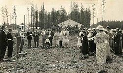 Ground breaking ceremony in 1957