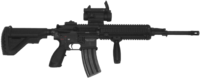 The HK416F is the new service rifle of the French military.