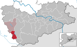 Kart over Hartmannsdorf-Reichenau