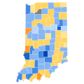 1844 United States Presidential Election in Indiana by County