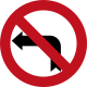 No left turn ahead