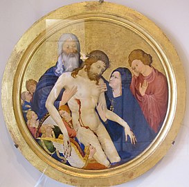 Jean Malouel, La grande Pietà ronde, 1375-1425. Musée du Louvre.