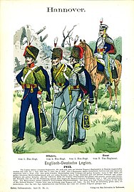 King's German Legion, volontaires allemands de l'armée britannique