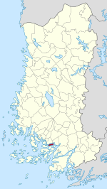 Location of Kuusisto in Finland