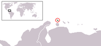 Locatie van Aruba