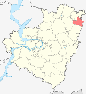 Камышлинский район на карте