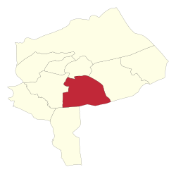 Location of Mehriz County in Yazd province