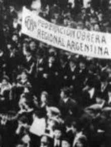 FORA demonstration around 1915 Manifestacion de la FORA - ca 1915.JPG