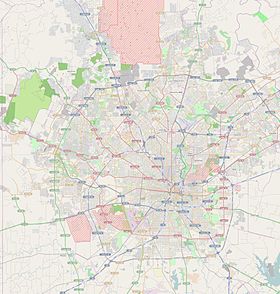 Voir sur la carte topographique de San Antonio