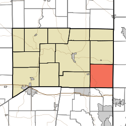 Location of Whitewater Township in Franklin County