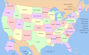 List of constitutions of the United States