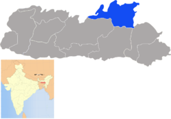 Location of Ri Bhoi District district in Meghalaya