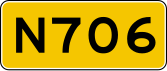 Provincial highway 706 shield}}