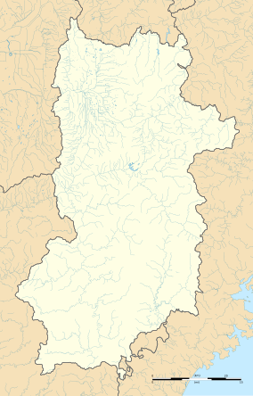 Map showing the location of Yoshinogawa-Tsuboro Prefectural Natural Park