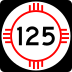 State Road 125 marker