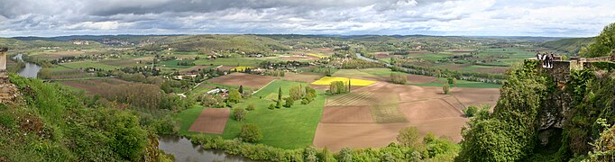 Le vignoble de Domme dans la vallée de la Dordogne