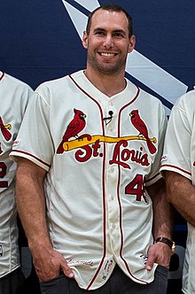 Paul Goldschmidt is the most recent player to win the award. Paul Goldschmidt (5696076) (cropped).jpg