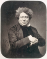 Alexandre Dumas, 1802-1870, en 1855, par Gaspard-Félix Tournachon dit Nadar, 1820-1910. Mère Marie-Louise-Élisabeth Labouret.